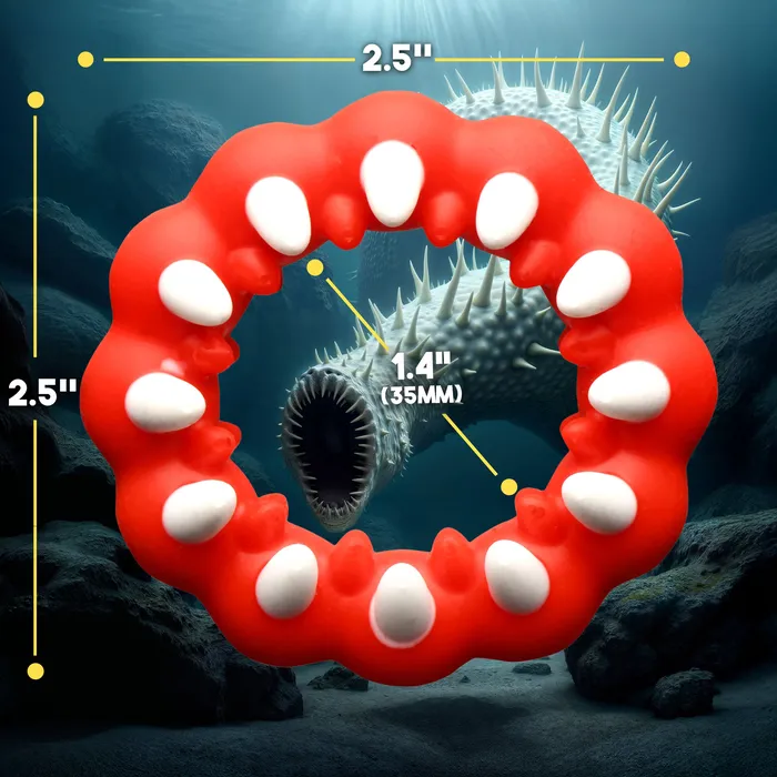 Creature Cocks Fangs Silicone Cock Ring Male Sex Toys