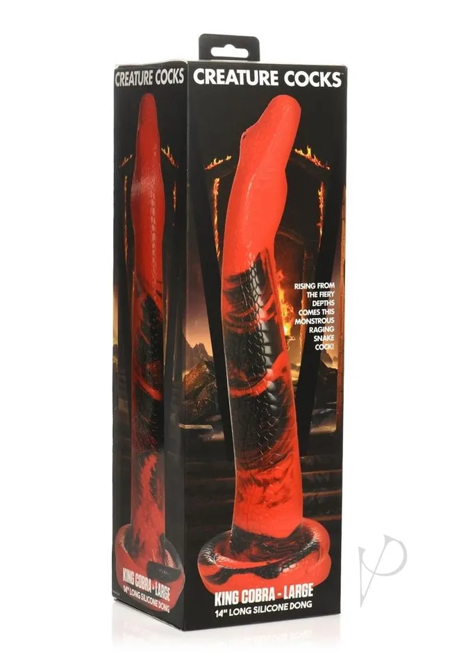 Creature Cocks King Cobra Long Silicone Dildo Large 14in RedBlack Creature Cocks Dildos Creature Cocks King Cobra Long Silicone Dildo Large 14in RedBlack Creature Cocks Dildos