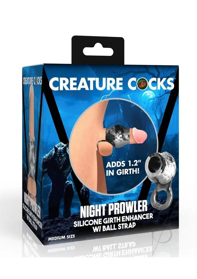 Creature Cocks Male Sex Toys Creature Cocks Night Prowler Silicone Penis Sleeve Medium SilverBlack Creature Cocks Male Sex Toys Creature Cocks Night Prowler Silicone Penis Sleeve Medium SilverBlack