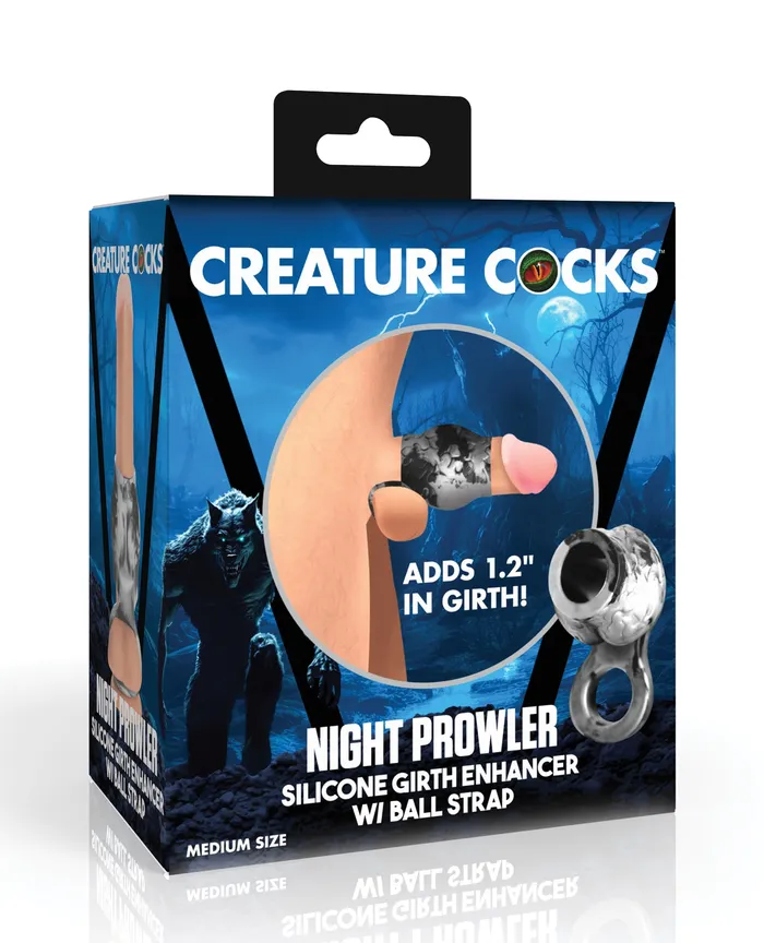 Creature Cocks Male Sex Toys Creature Cocks Night Prowler Silicone Penis Sleeve Medium SilverBlack Creature Cocks Male Sex Toys Creature Cocks Night Prowler Silicone Penis Sleeve Medium SilverBlack