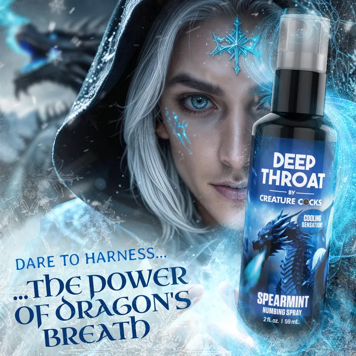Creature Cocks Male Sex Toys Deep Throat Spearmint Numbing Spray