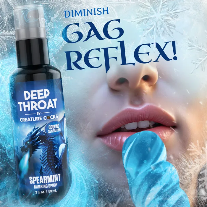 Creature Cocks Male Sex Toys Deep Throat Spearmint Numbing Spray