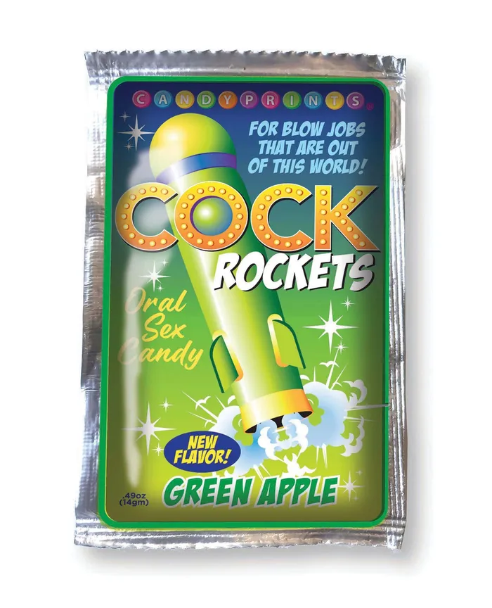 Dildos Candyprints Candy Cock Rockets Oral Sex Candy Green Apple
