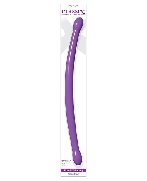 Dildos Classix Double Whammy Double Dildo 1725in Purple Classix