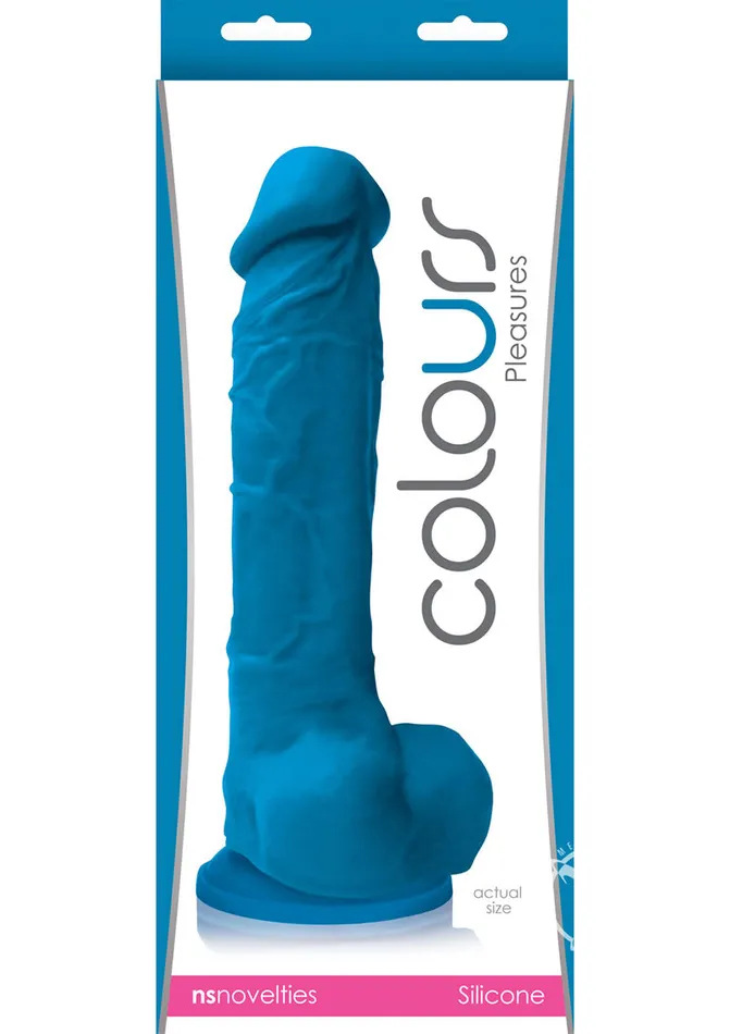 Dildos Colours Colours Pleasures Silicone Dildo 8in Blue