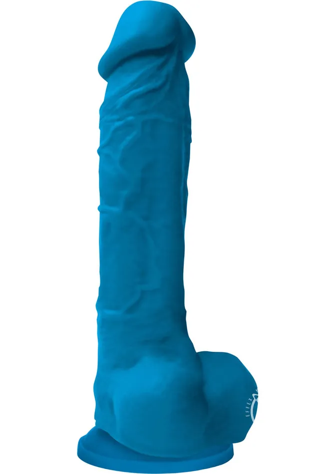 Dildos Colours Colours Pleasures Silicone Dildo 8in Blue