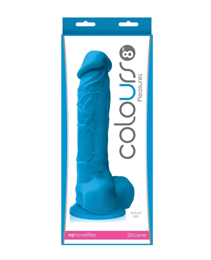 Dildos Colours Colours Pleasures Silicone Dildo 8in Blue