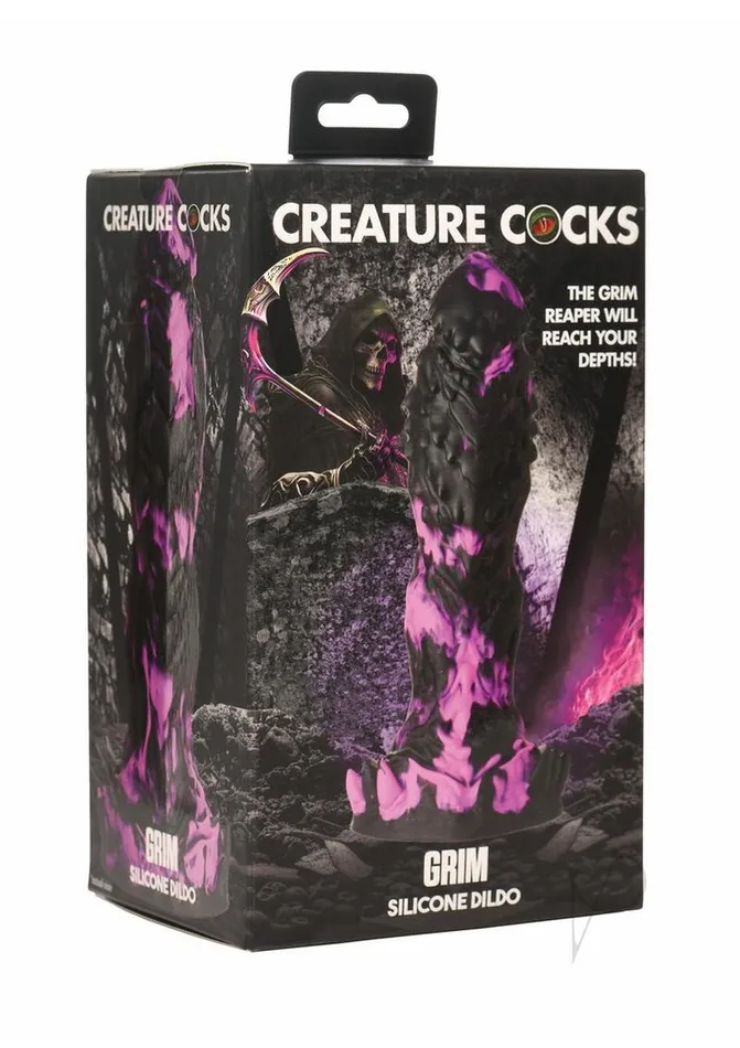 Dildos Creature Cocks Creature Cocks Grim Silicone Dildo PurpleBlack
