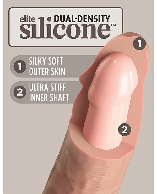 Dildos King Cock King Cock Elite Dual Density Silicone Dildo 9in Vanilla