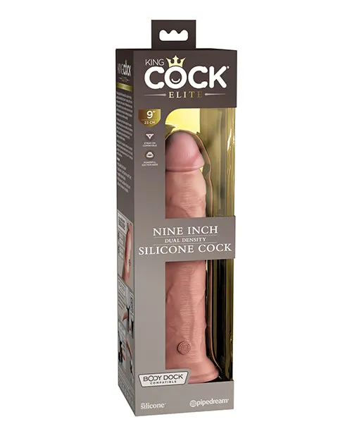 Dildos King Cock King Cock Elite Dual Density Silicone Dildo 9in Vanilla
