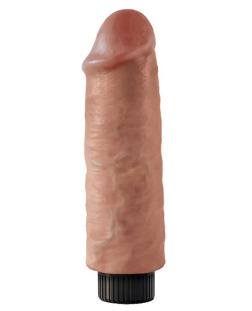 Dildos King Cock King Cock Vibrating Dildo 6in Caramel