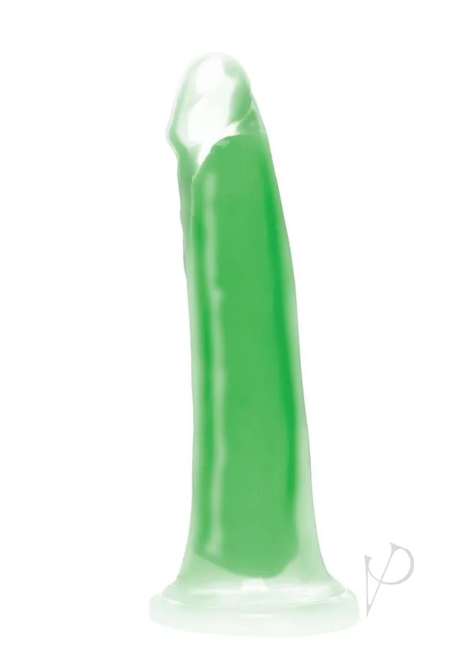 Dildos Lollicock Lollicock Glow in the Dark Silicone Dildo 7in Green