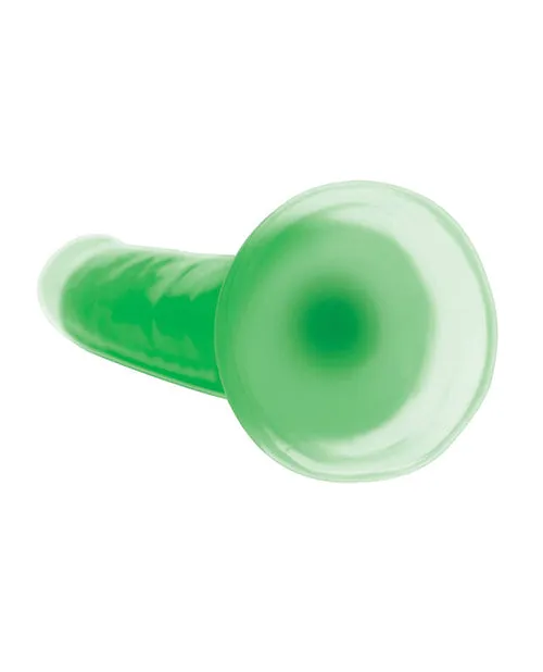 Dildos Lollicock Lollicock Glow in the Dark Silicone Dildo 7in Green