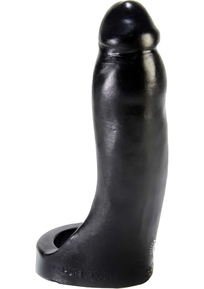 Dildos Oxballs Oxballs Penetrator Silicone Cock Ring Dildo 7in Black