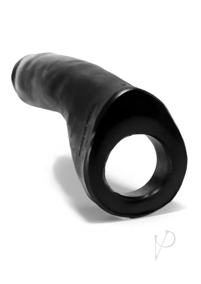 Dildos Oxballs Oxballs Penetrator Silicone Cock Ring Dildo 7in Black