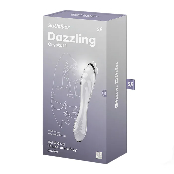 Dildos Satisfyer Satisfyer Dazzling Crystal Glass Double Ended Dildo