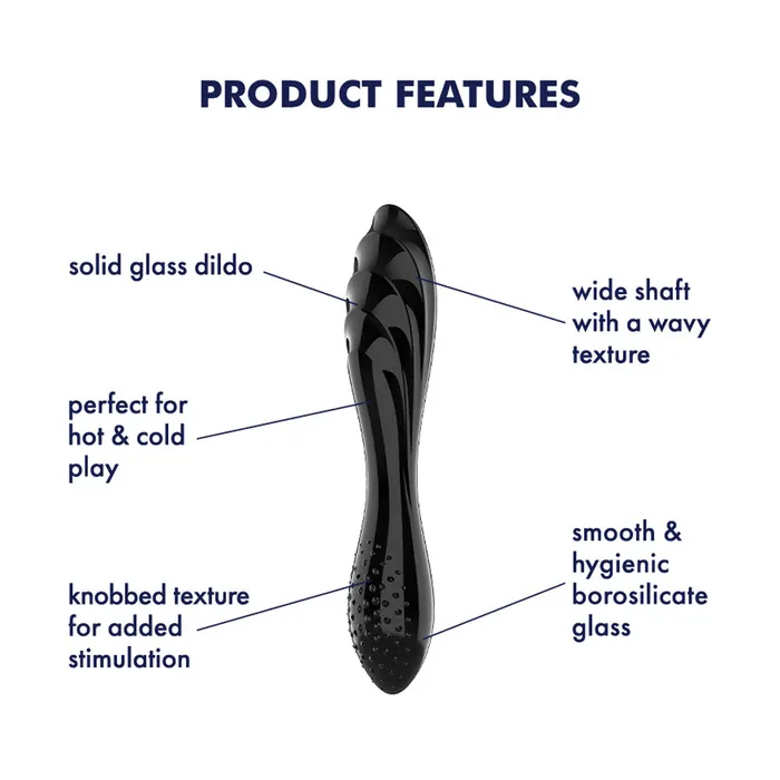 Dildos Satisfyer Satisfyer Dazzling Crystal Glass Double Ended Dildo