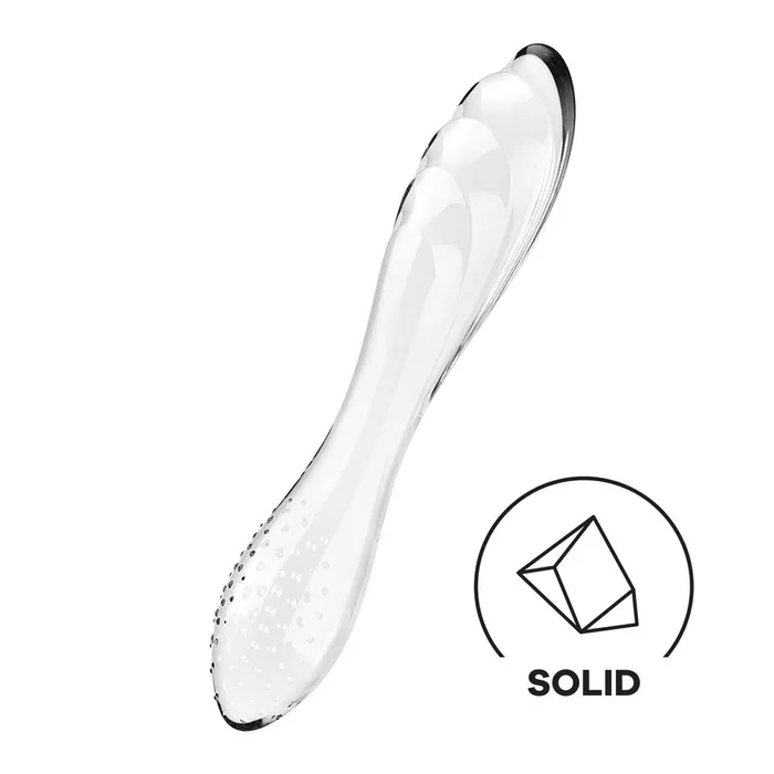 Dildos Satisfyer Satisfyer Dazzling Crystal Glass Double Ended Dildo