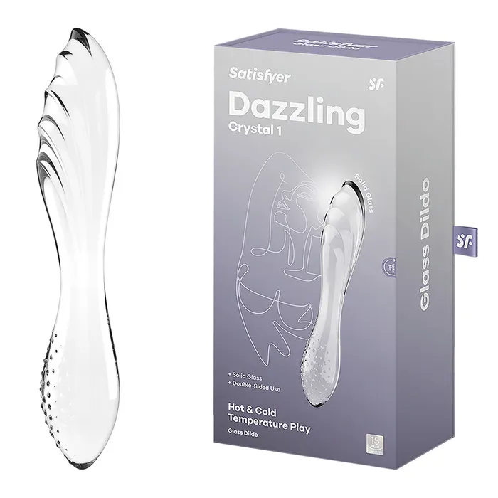 Dildos Satisfyer Satisfyer Dazzling Crystal Glass Double Ended Dildo