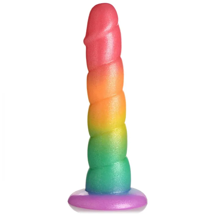 Dildos Swirl Rainbow Silicone Dildo Curve Toys