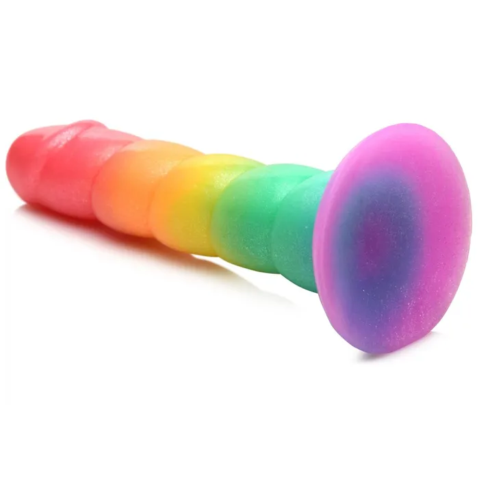 Dildos Swirl Rainbow Silicone Dildo Curve Toys