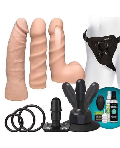 Dildos Vac U Lock VacULock Dual Density Starter Set wWireless Remote Vanilla Dildos Vac U Lock VacULock Dual Density Starter Set wWireless Remote Vanilla
