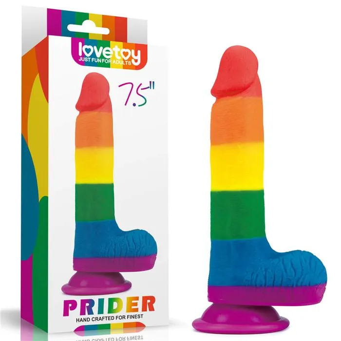 Dildos Wild Night Fantasies Prider 75 Inch Rainbow Dildo