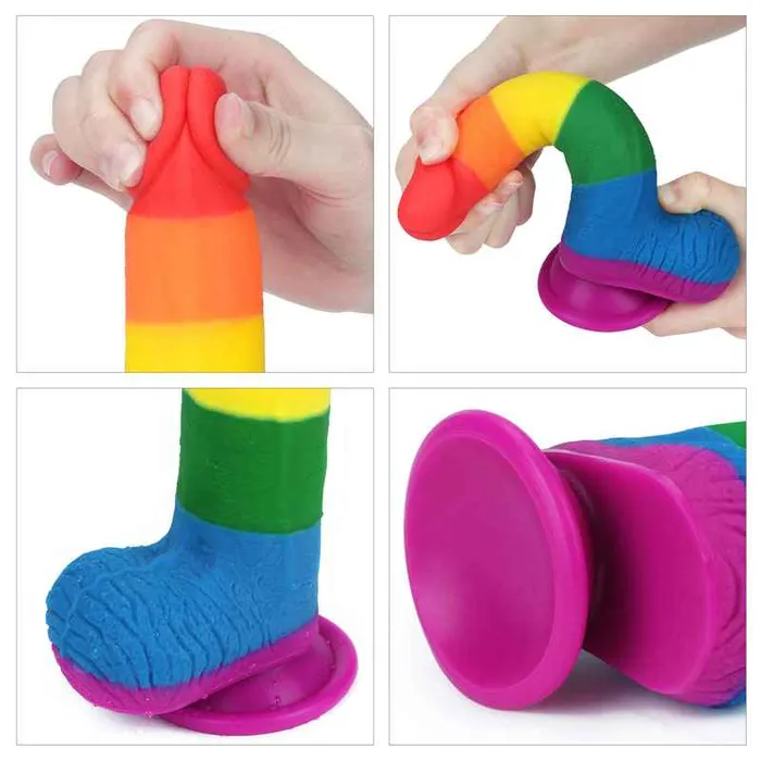 Dildos Wild Night Fantasies Prider 75 Inch Rainbow Dildo