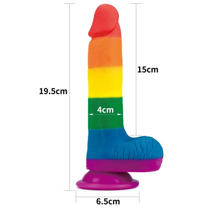 Dildos Wild Night Fantasies Prider 75 Inch Rainbow Dildo