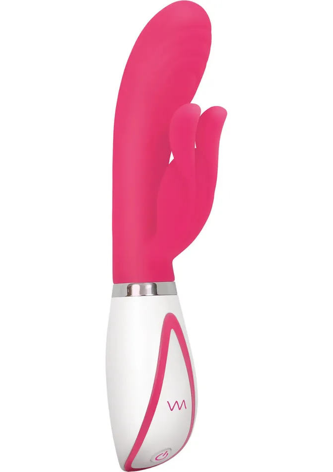 Disco Bunny Rechargeable Silicone Rabbit Vibrator with Dual Stimulation Pink Evolved Female Sex Toys