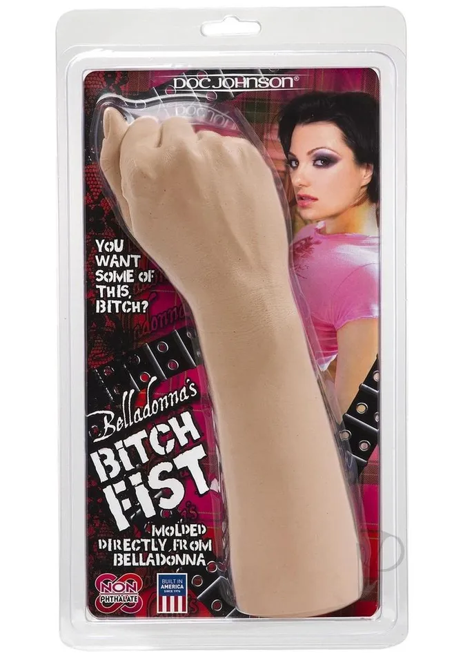 Doc Johnson Dildos Belladonnas Bitch Fist Dildo 115in Vanilla