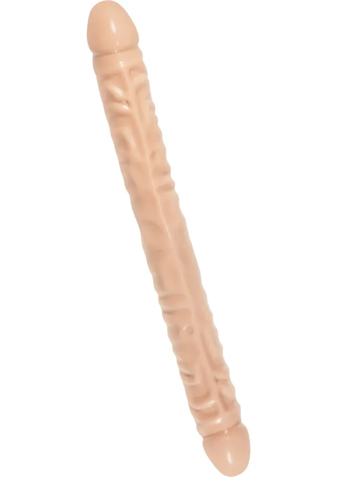 Doc Johnson Dildos Classic Double Header Dildo 18in Vanilla Doc Johnson Dildos Classic Double Header Dildo 18in Vanilla