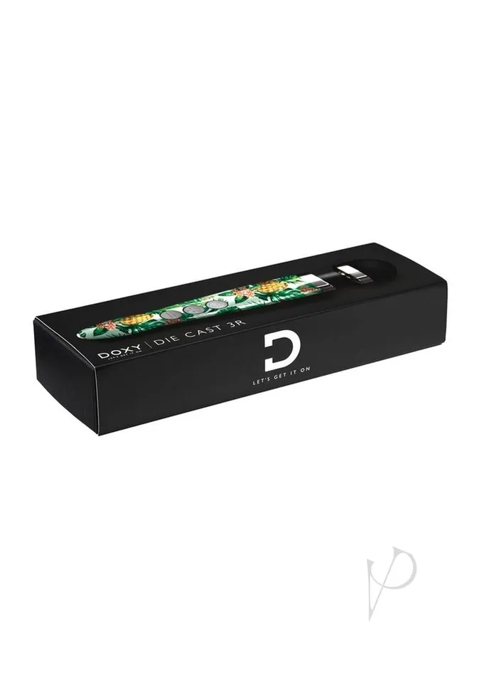 Doxy Die Cast 3R Wand Rechargeable Vibrating Body Massager Pineapple Pattern Doxy Female Sex Toys Doxy Die Cast 3R Wand Rechargeable Vibrating Body Massager Pineapple Pattern Doxy Female Sex Toys