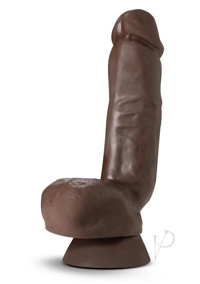 Dr Skin Female Sex Toys Dr Skin Plus Gold Collection Thick Posable Dildo with Squeezable Balls 8in Chocolate Dr Skin Female Sex Toys Dr Skin Plus Gold Collection Thick Posable Dildo with Squeezable Balls 8in Chocolate