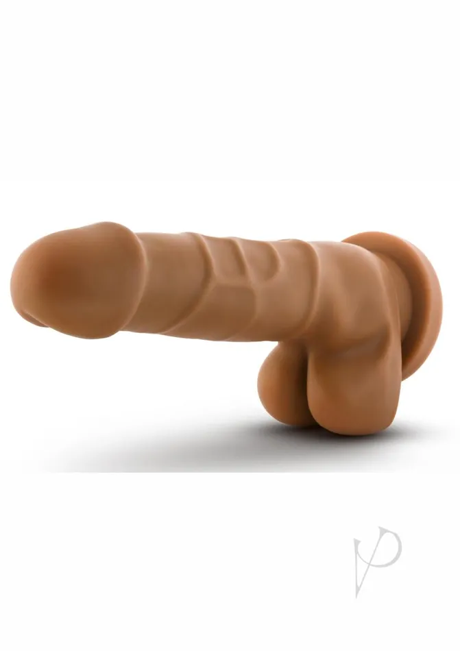 Dr Skin Silver Collection Basic 7 Dildo with Balls 775in Caramel Dr Skin Female Sex Toys Dr Skin Silver Collection Basic 7 Dildo with Balls 775in Caramel Dr Skin Female Sex Toys