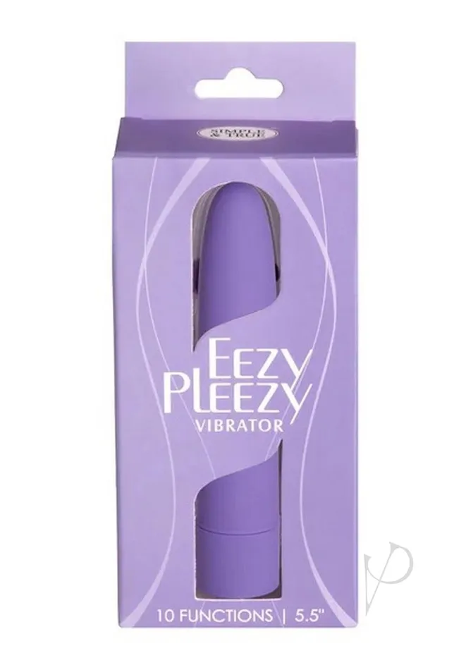 Eezy Pleezy Classic Vibrator 55in Purple Powerbullet Vibrators