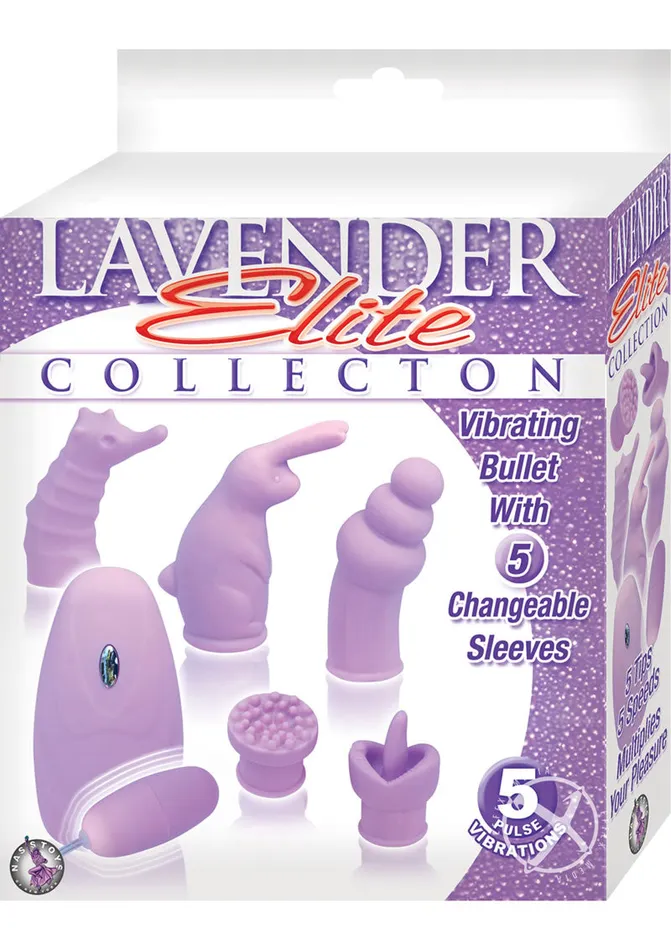 Elite Collection Vibrating Bullet with 5 Sleeves with Wired Remote Control Lavender Elite Collection Female Sex Toys Elite Collection Vibrating Bullet with 5 Sleeves with Wired Remote Control Lavender Elite Collection Female Sex Toys