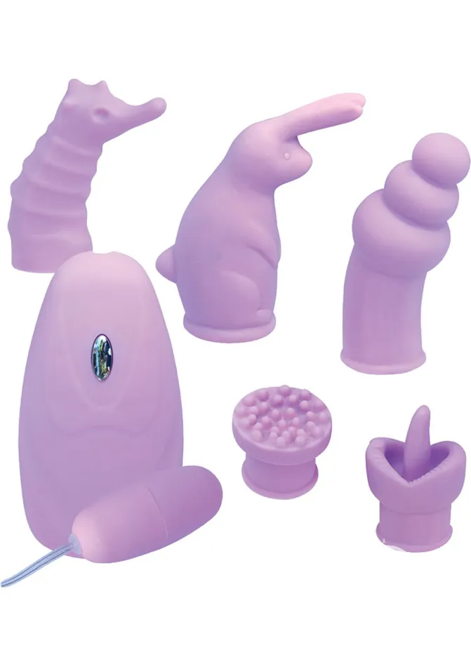 Elite Collection Vibrating Bullet with 5 Sleeves with Wired Remote Control Lavender Elite Collection Female Sex Toys Elite Collection Vibrating Bullet with 5 Sleeves with Wired Remote Control Lavender Elite Collection Female Sex Toys