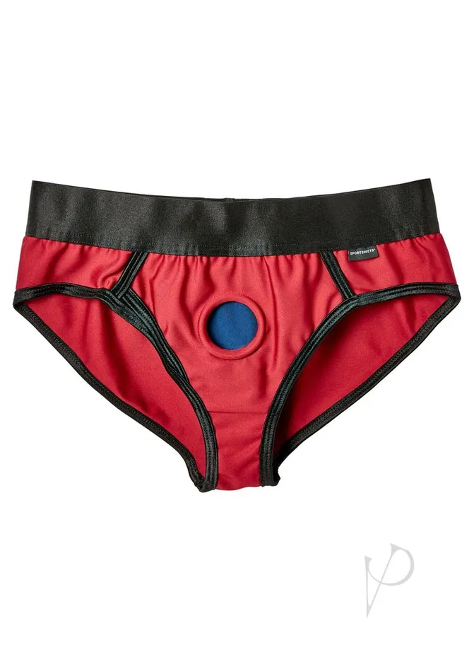 EmEx Female Sex Toys EM EX Active Harness Wear Contour Harness Briefs Small Red