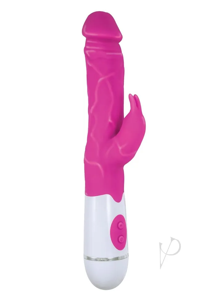 Energize Vibrators Energize Her Bunny Rabbit Massager Dual Motors Silicone Rabbit Vibrator Pink