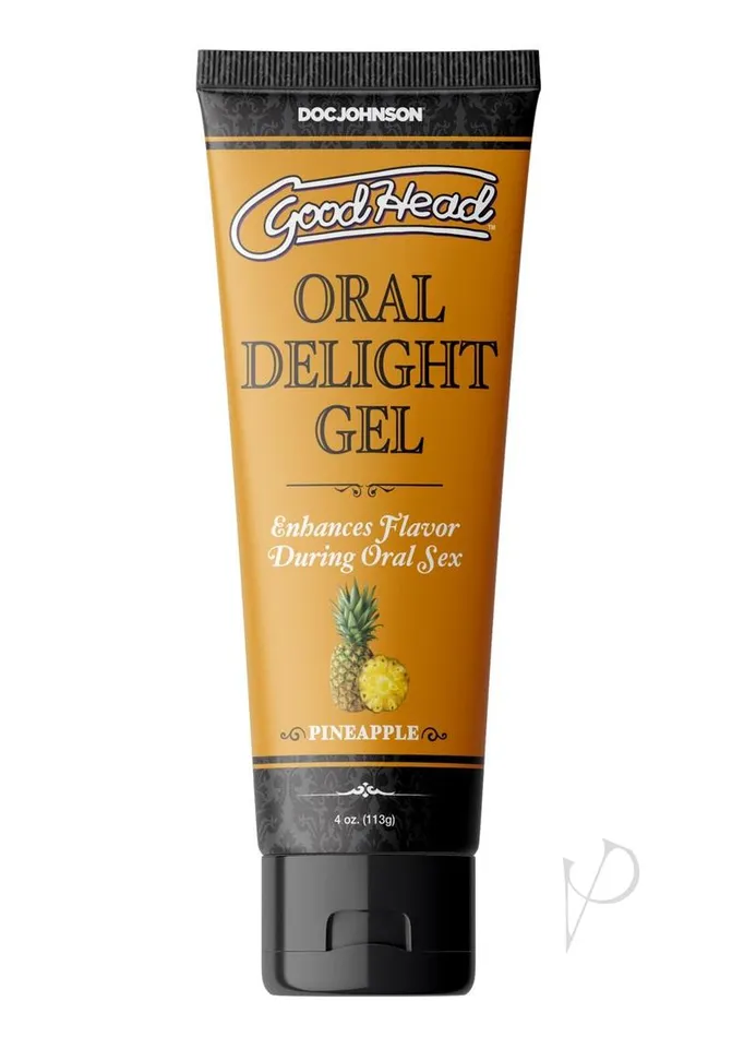 Enhancers GoodHead Oral Delight Gel Flavored Pineapple 4oz Good Head Enhancers GoodHead Oral Delight Gel Flavored Pineapple 4oz Good Head