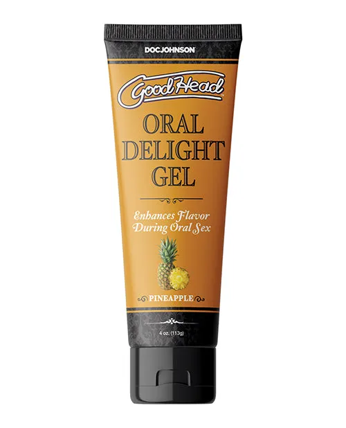 Enhancers GoodHead Oral Delight Gel Flavored Pineapple 4oz Good Head Enhancers GoodHead Oral Delight Gel Flavored Pineapple 4oz Good Head