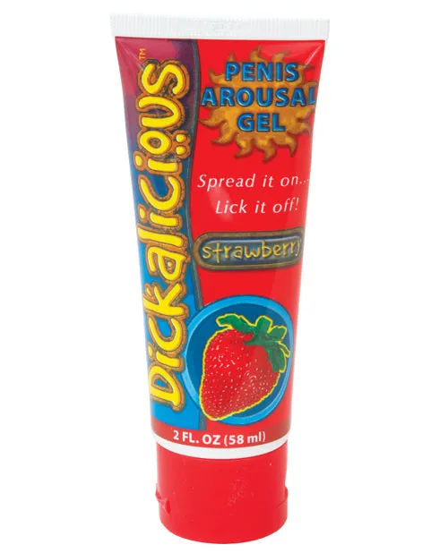Enhancers Hott Products Dickalicious Penis Arousal Gel 2oz Strawberry