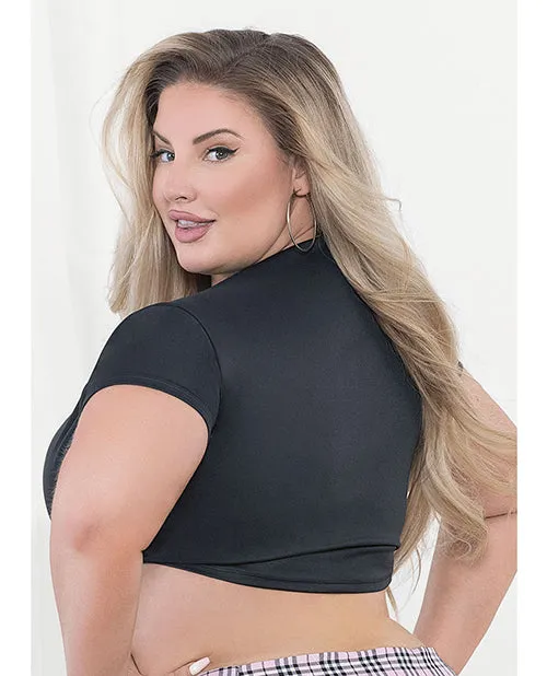 Escante Anal Tie Top Black QN