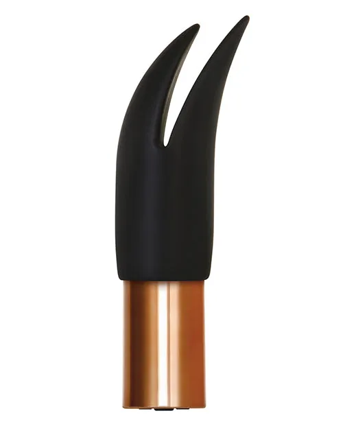 Evolved Anal Glam Squad Rechargeable Bullet and 3 Silicone Sleeves Kit Black and Copper