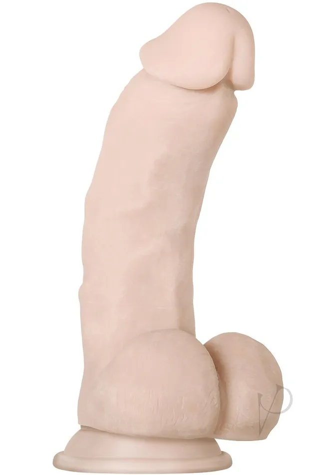 Evolved Dildos Real Supple Girthy Poseable Dildo with Balls 85in Vanilla