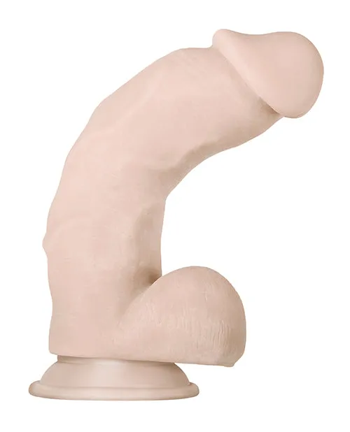 Evolved Dildos Real Supple Girthy Poseable Dildo with Balls 85in Vanilla