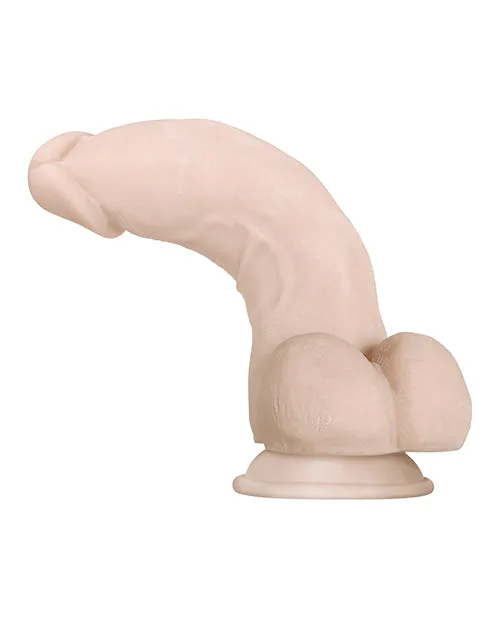 Evolved Dildos Real Supple Girthy Poseable Dildo with Balls 85in Vanilla