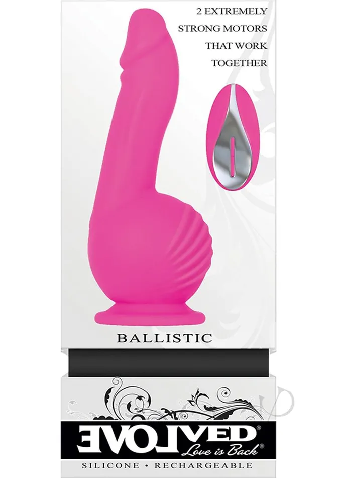 Evolved Female Sex Toys Ballistic Silicone Rechargeable Vibrator with Remote Control Pink Evolved Female Sex Toys Ballistic Silicone Rechargeable Vibrator with Remote Control Pink