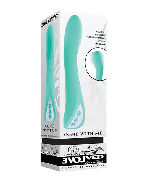 Evolved Female Sex Toys Come With Me Rechargeable Silicone Vibrator Green